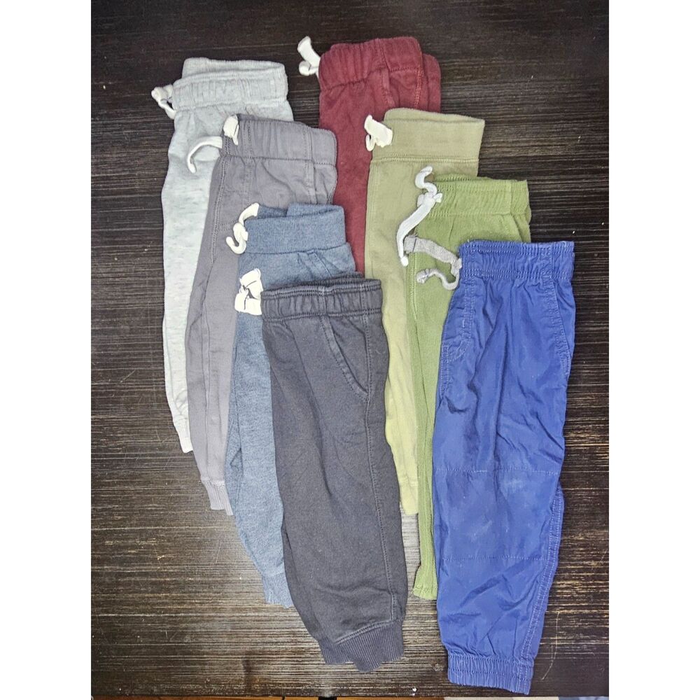 Carters Baby Boy 18M Joggers Pants Sweatpants Fleece Cargo Lot 8pc